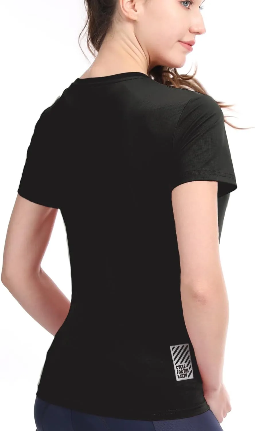 3-5 Pack Workout Shirts Women Running Quick Dry Crew Neck Gym Moisture Wicking T-Shirts Athletic Yoga Tee Top UPF 50 