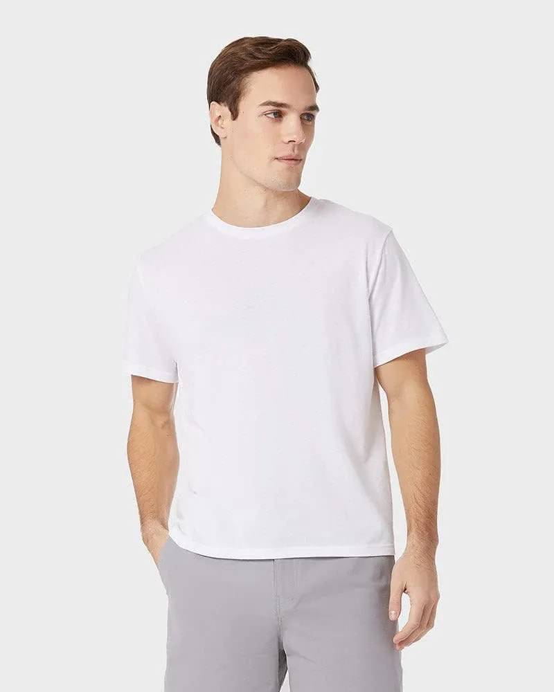 32 Degrees Men's 4 PK Ultra-Soft Cotton Crew T-Shirt | Regular Fit | Soft Feel | Ultra-Light