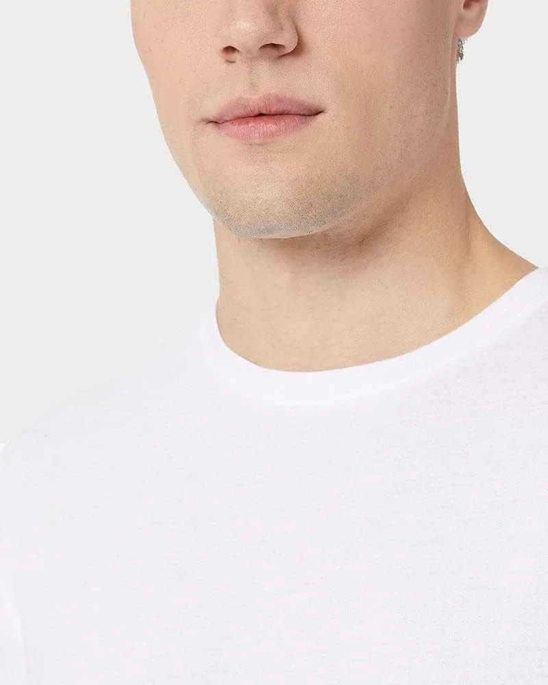 32 Degrees Men's 4 PK Ultra-Soft Cotton Crew T-Shirt | Regular Fit | Soft Feel | Ultra-Light