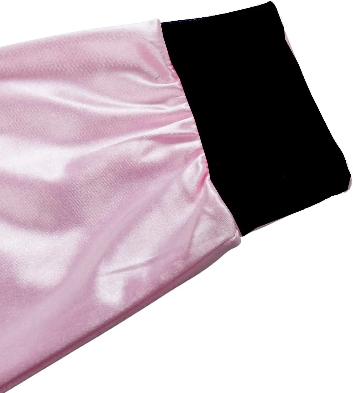 50s Ladys Pink Satin Jacket Halloween Cosplay Costume Pink Jacket with Neck Scarf