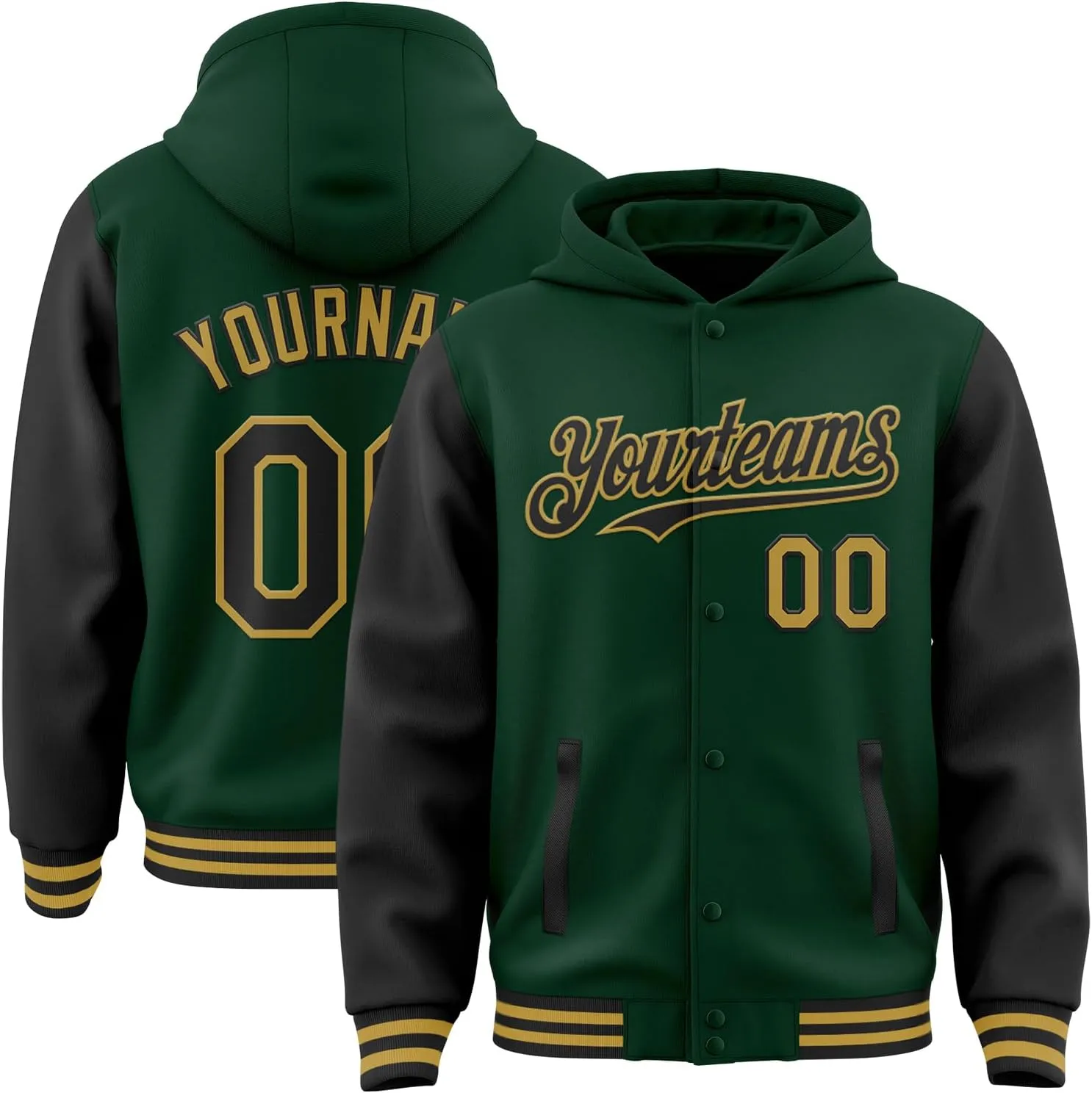 Adult Teens Kids Hoodies Jacket Customized Baseball Team Jerseys Personalized Varsity Leather Bomber Jacket