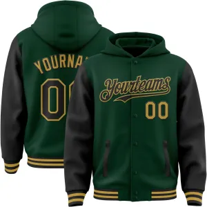 Adult Teens Kids Hoodies Jacket Customized Baseball Team Jerseys Personalized Varsity Leather Bomber Jacket