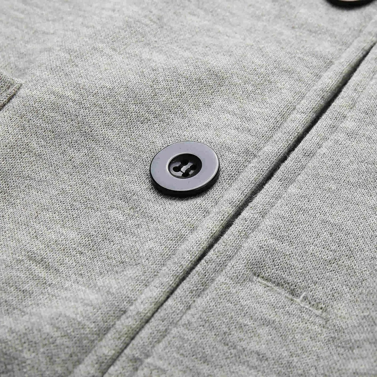 AKIWOS Men's Short Trench Coat Casual Wool Blend Notched Lapel Single Breasted Solid Winter Warm Pea Coats Jackets