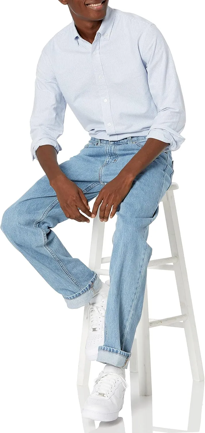 Amazon Essentials Men's Regular-Fit Long Sleeve Oxford Shirt