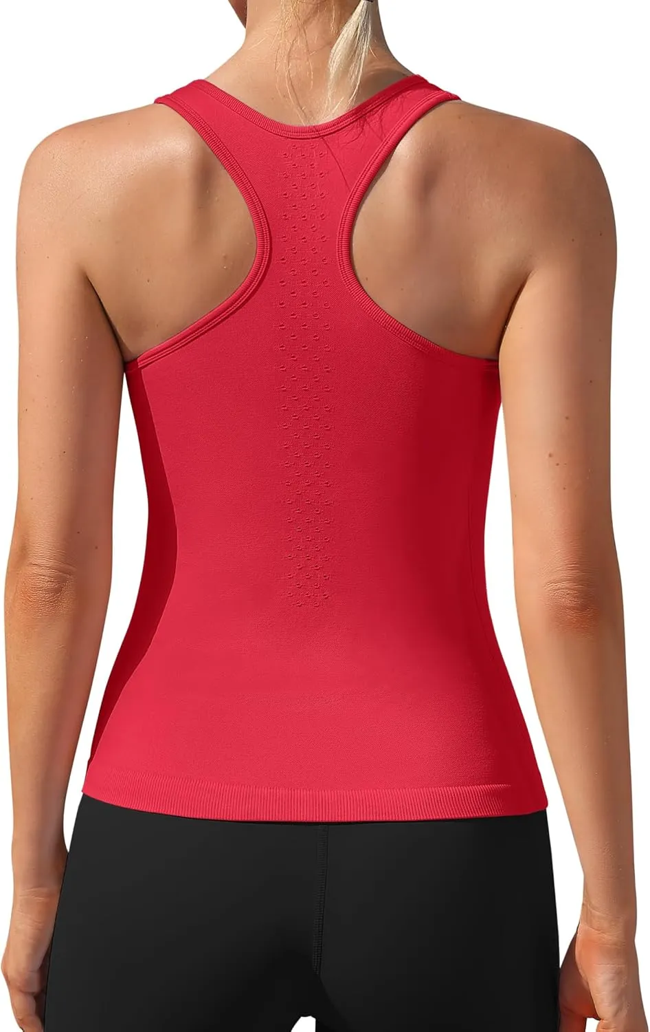 ATTRACO Womens Tank Tops Square Neck Fitted Sleeveless Shirts Seamless Ribbed Basic Top