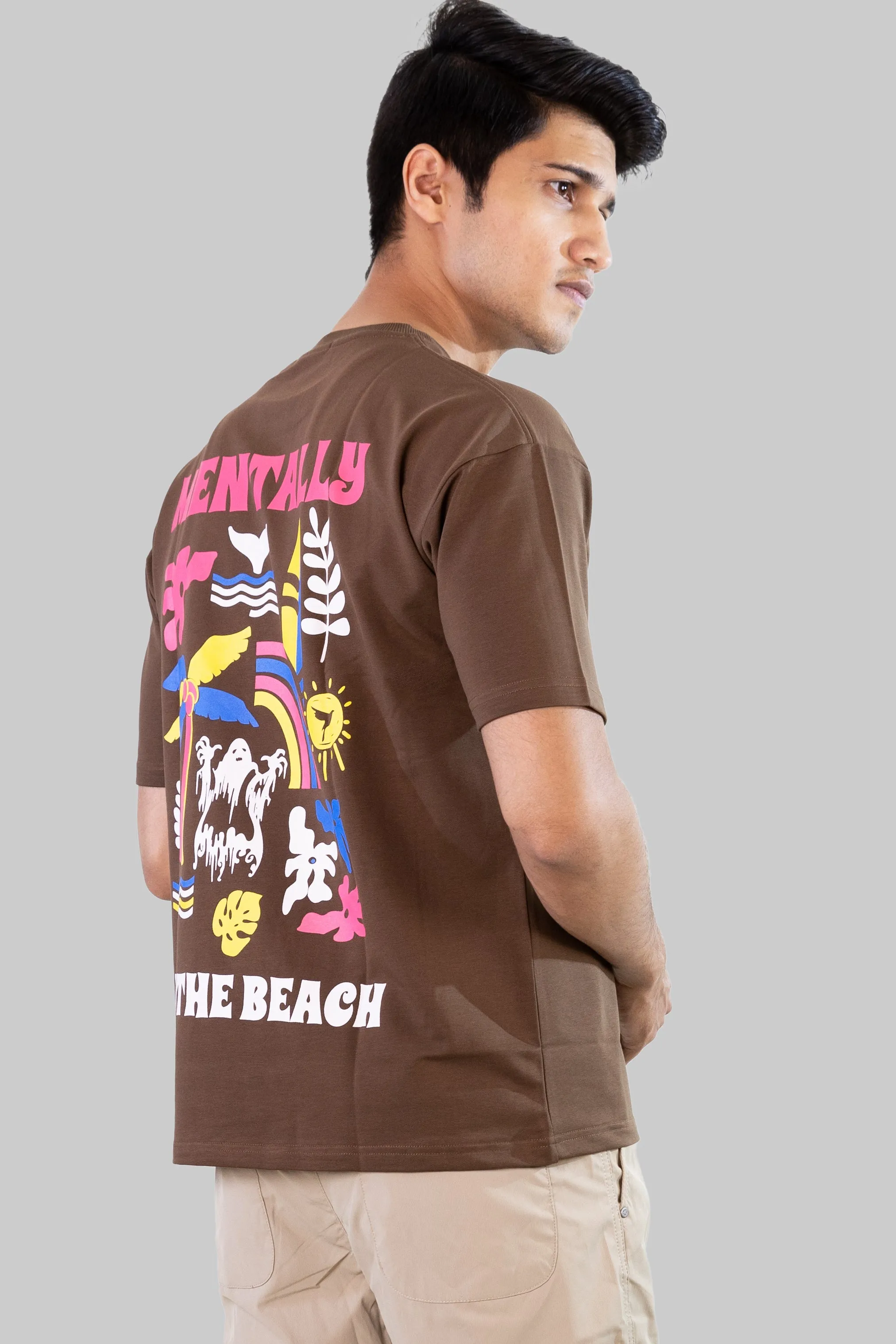 Beach head T-shirt: Brown