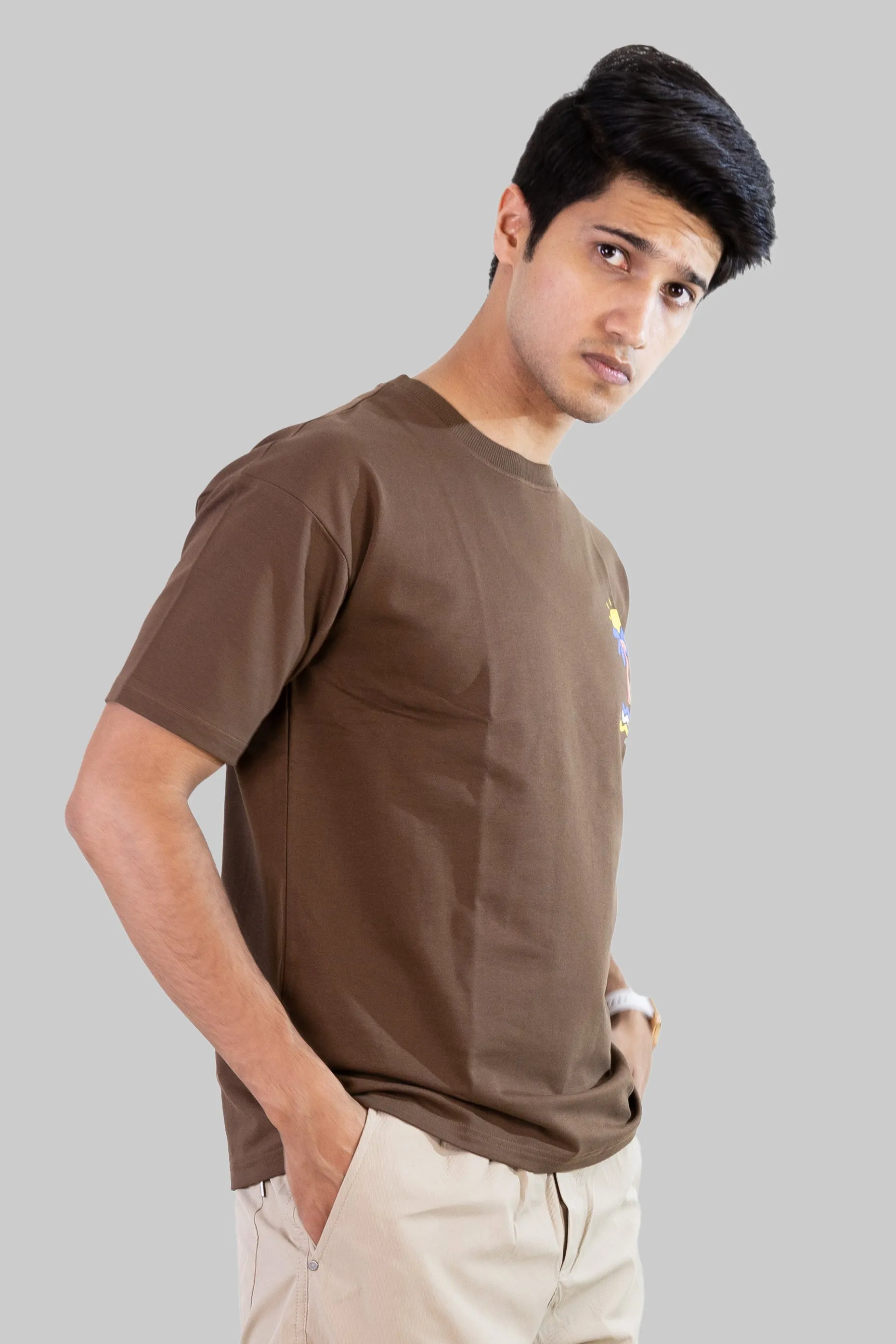 Beach head T-shirt: Brown