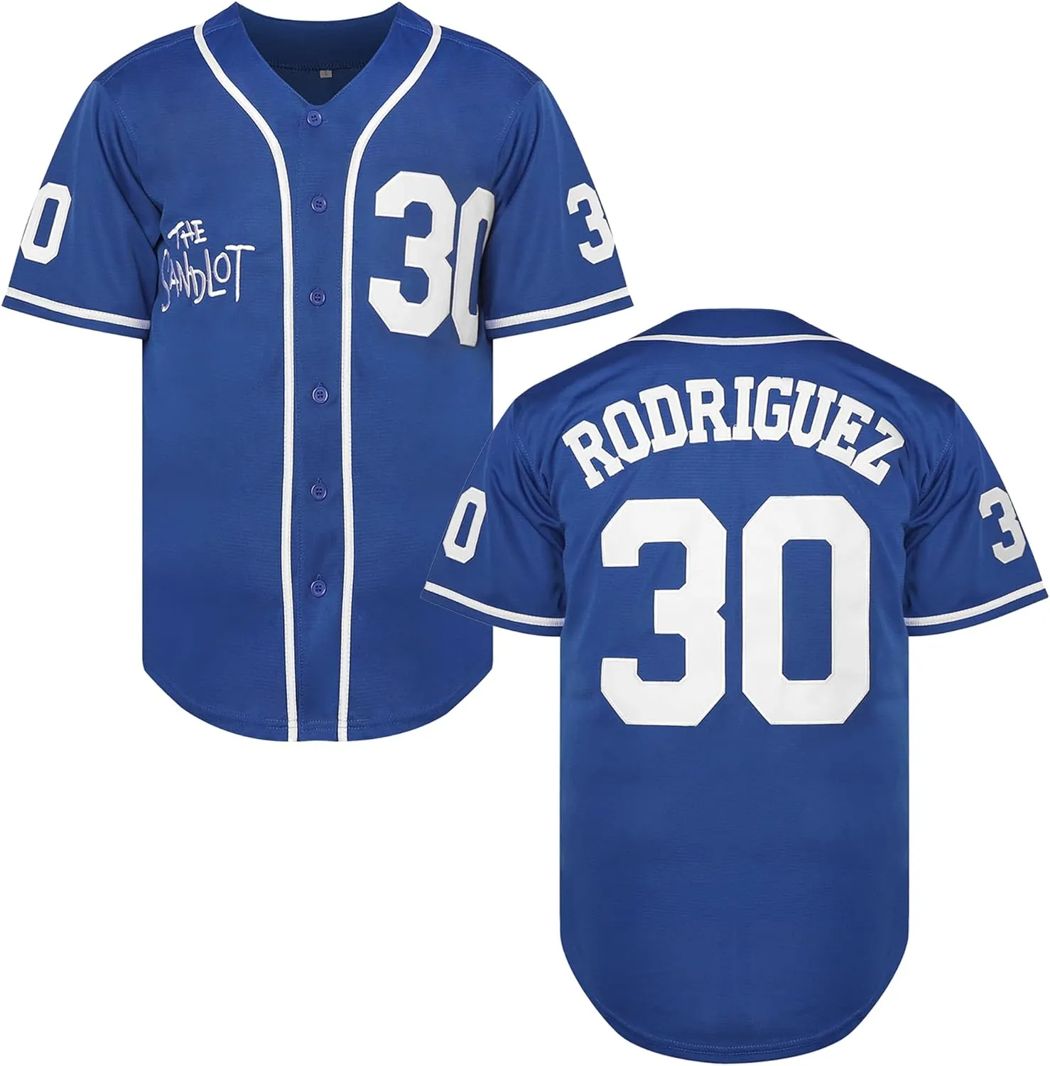 Bel Air Jersey Shirt Sleeve Benny 'The Jet' Rodriguez #30 The Sandlot Legends T Shirt 3D Print Fashion Baseball Jersey S-3XL