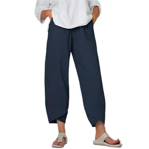 Bella - Chic Cotton-Linen Trousers
