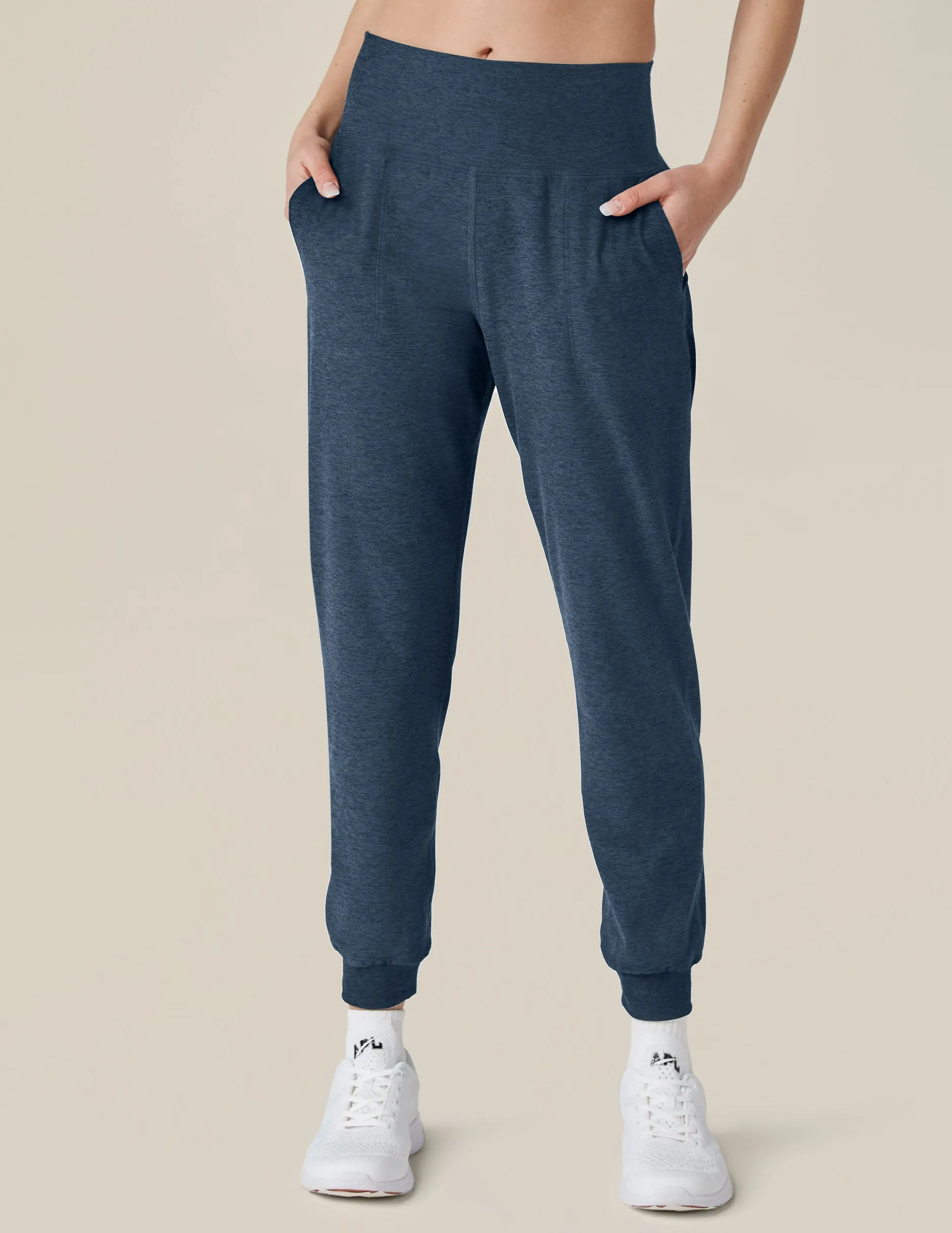 BEYOND YOGA SPACEDYE MIDI JOGGER NOCTURNAL NAVY