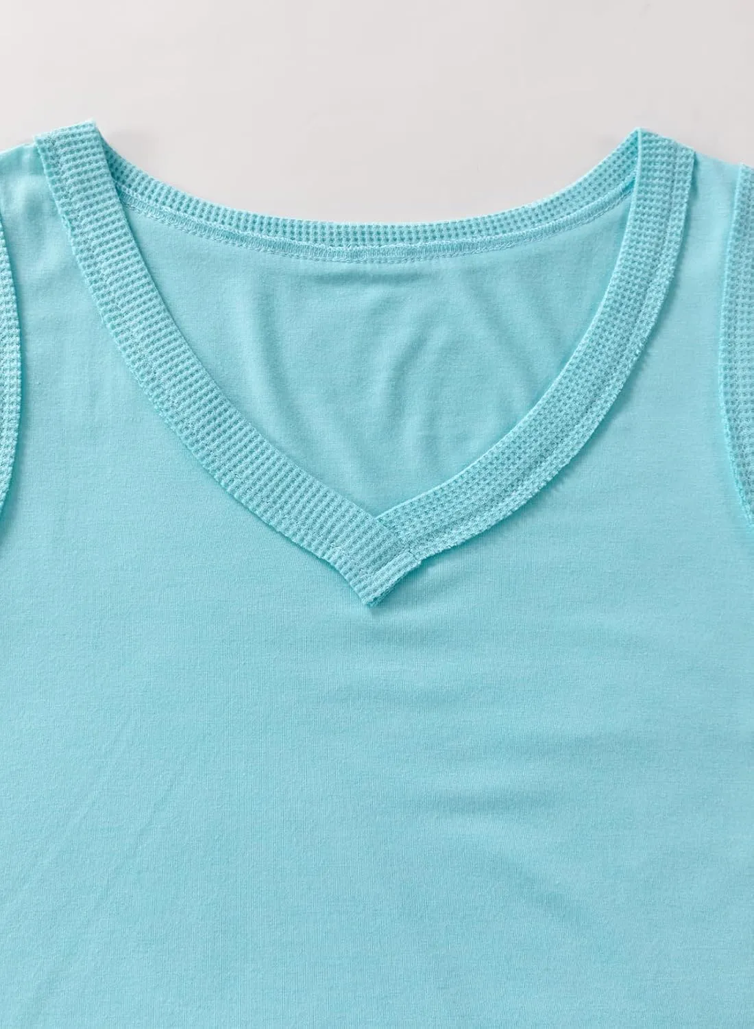 BLENCOT Tank Top for Women V Neck Summer Basic Sleeveless T Shirt