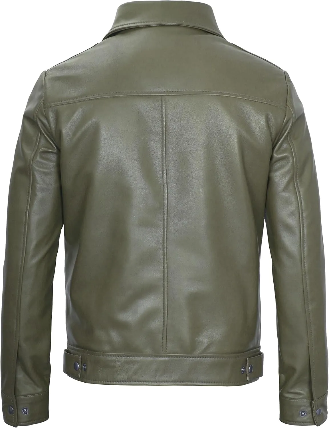 Brown Leather Jacket Men - Black Real Lambskin Mens Leather Jacket
