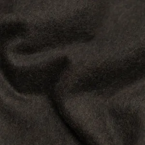 Brushed Melton Wool Blend Coating - Molasses