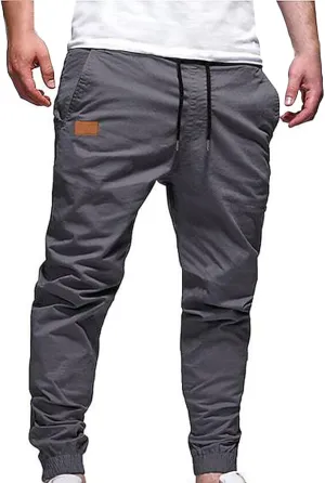 Casual Joggers Pants for Men Slim-Fit Sweatpants Cargo Pants Outdoor Running Jogging Workout Pants with Pockets