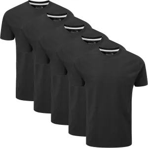 Charles Wilson Men's 5 Pack Crew Neck T-Shirt