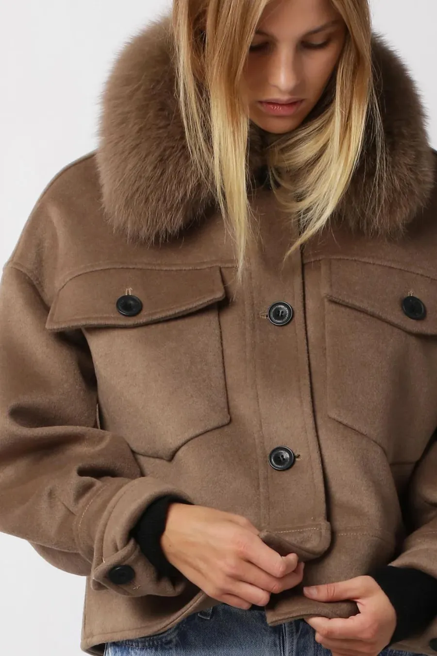 Charlie Wool Jacket Brown