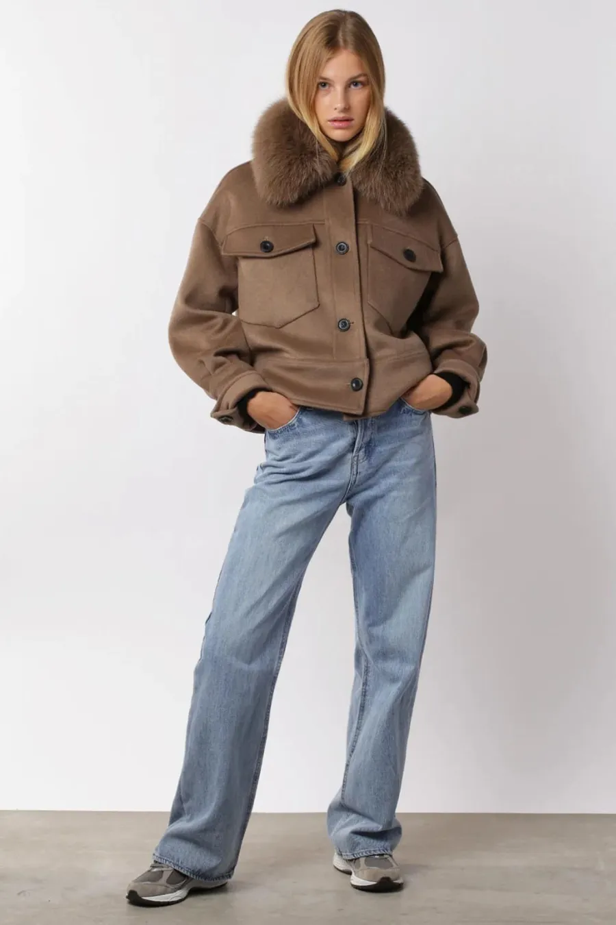 Charlie Wool Jacket Brown
