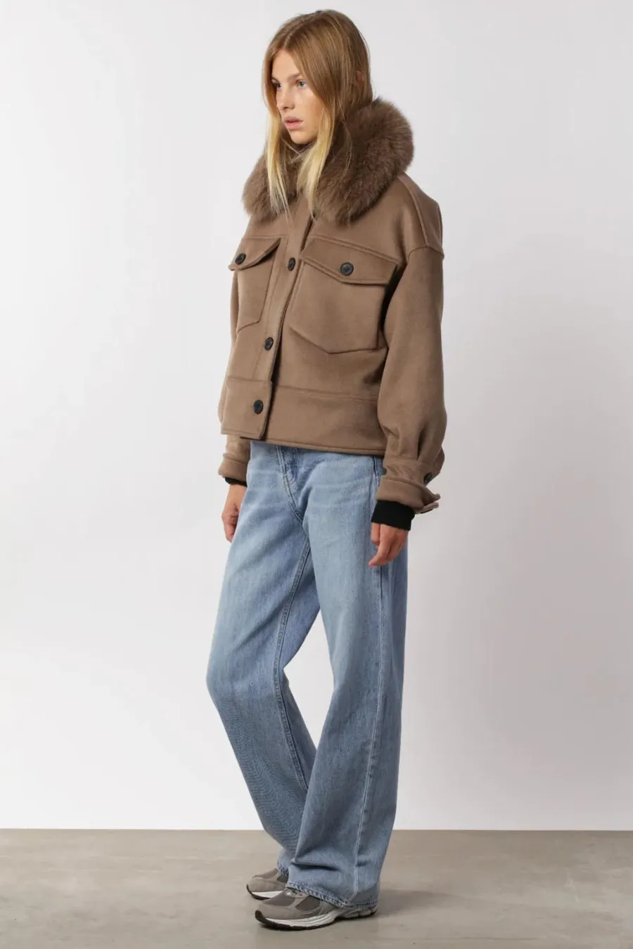 Charlie Wool Jacket Brown