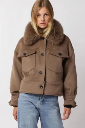 Charlie Wool Jacket Brown