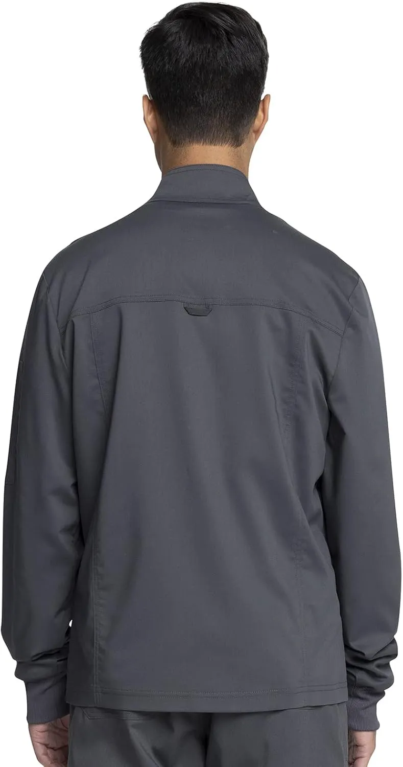Cherokee Men Warm up Scrub Jacket with Zip Front WW320