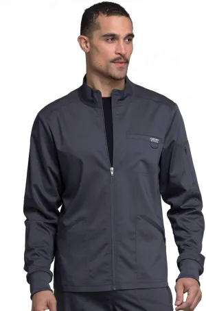 Cherokee Men Warm up Scrub Jacket with Zip Front WW320