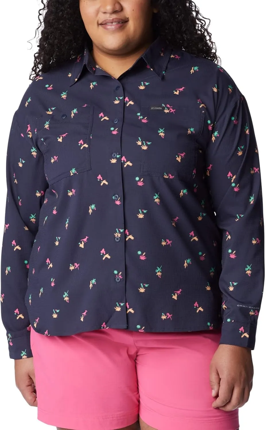 Columbia Women's Silver Ridge Utility Patterned Long Sleeve Shirt