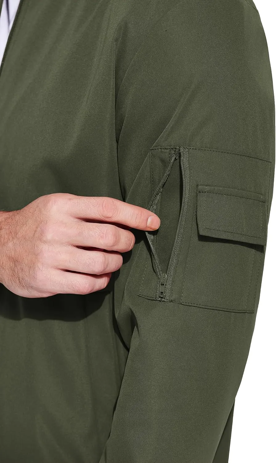 COOFANDY Men's Lightweight Bomber Jacket Casual Fashion Windbreaker Flight Zip Up Jackets Outdoor Coat