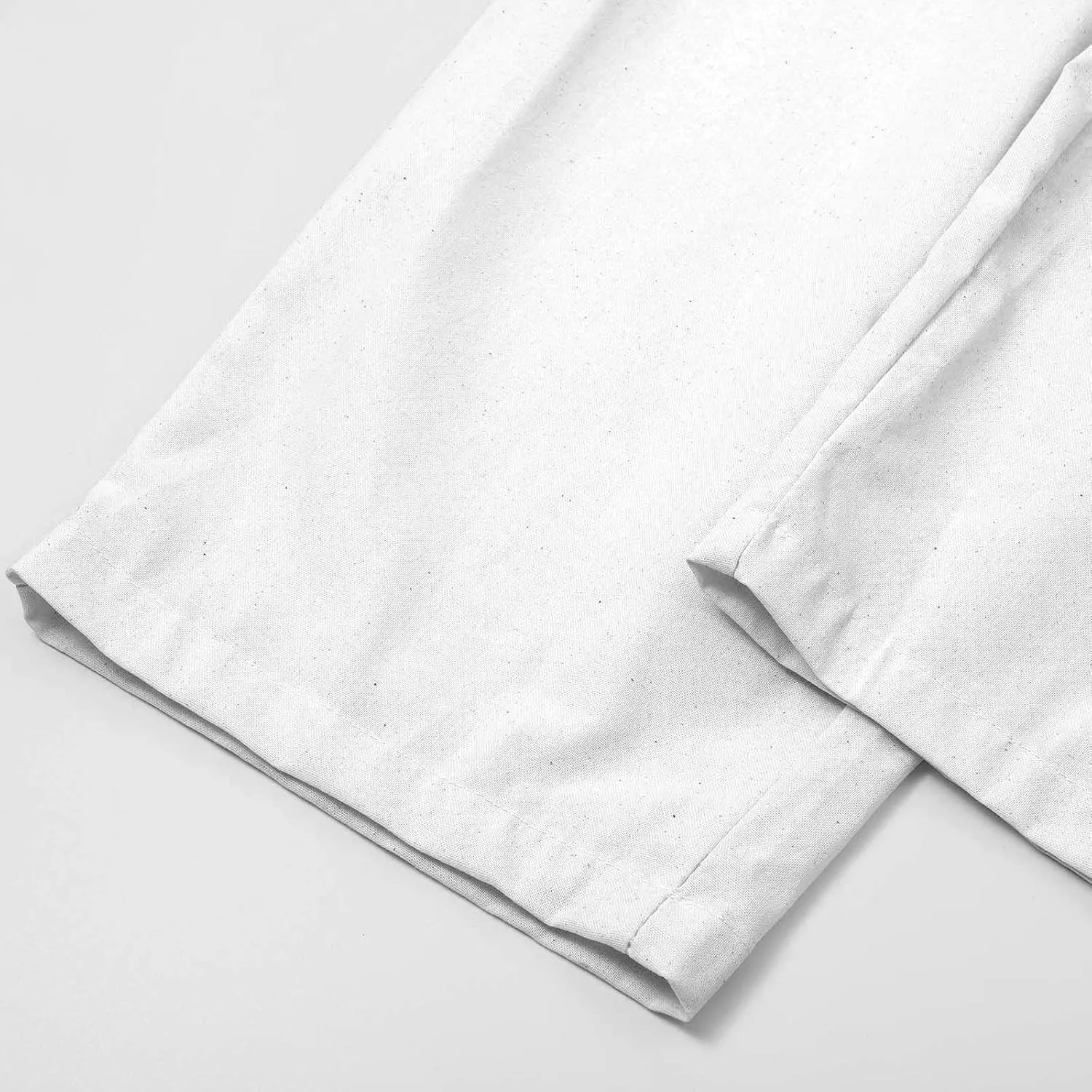 Cotton Linen Pants for Women Summer Straight Leg Loose Lounge Trousers Drawstring Elastic Waist Solid Plus Size Pants