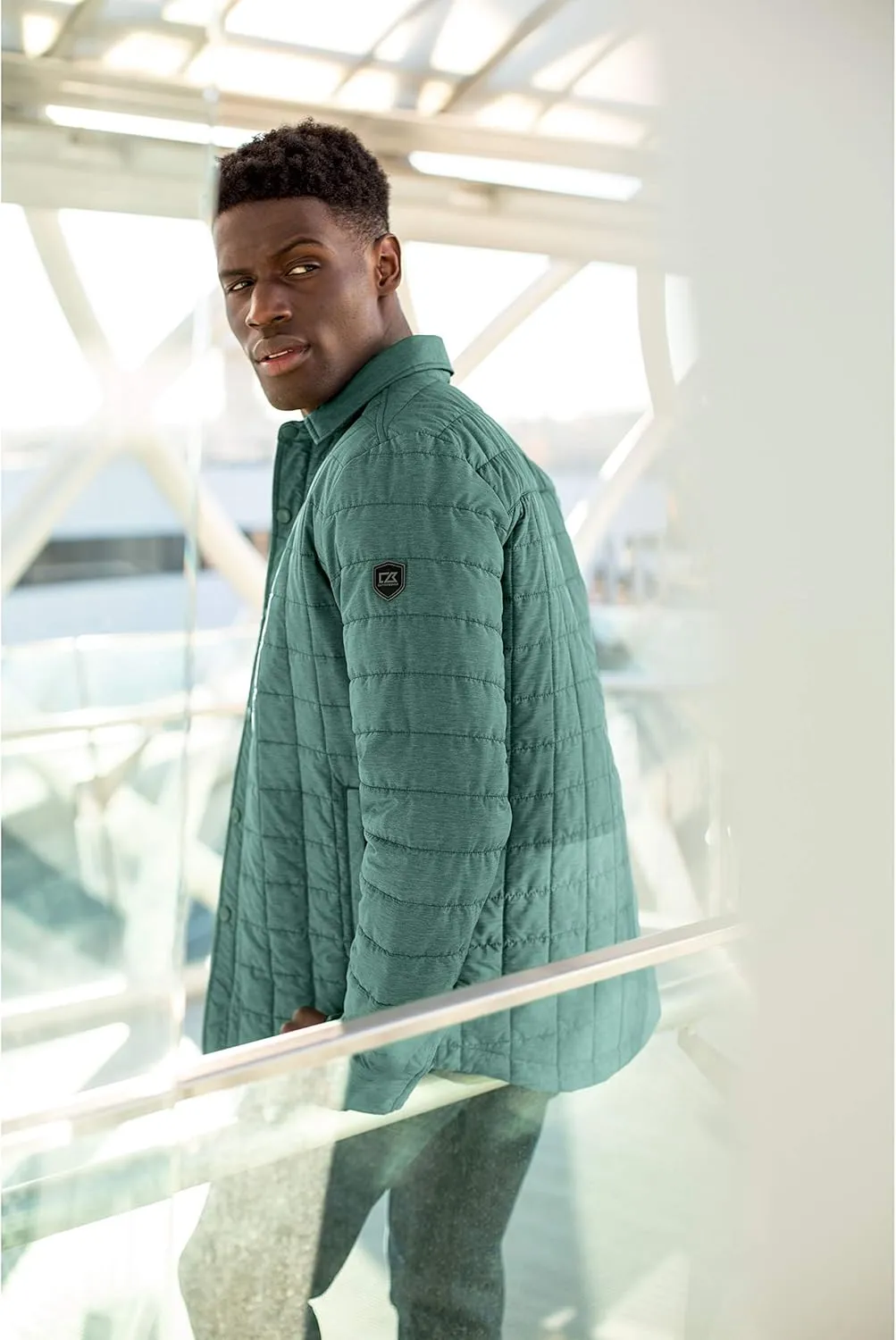 Cutter & Buck Men's Lightweight Primaloft Fill Rainier Shirt Jacket