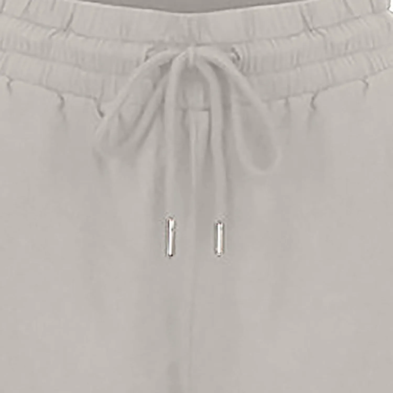 DASAYO Womens Summer Cotton Linen Lounge Pants Elastic Waist Trendy Casual Trousers Solid Color Drawstring Loose Long Pants