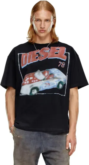 Diesel T-BOXT-Q17 T-Shirt with car Print