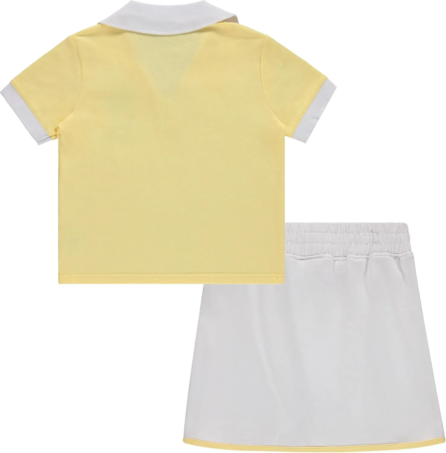 Disney Girls Lilo and Stitch Embroidered Terry Polo Shirt and Skort - Little and Big Girls Sizes 4-16