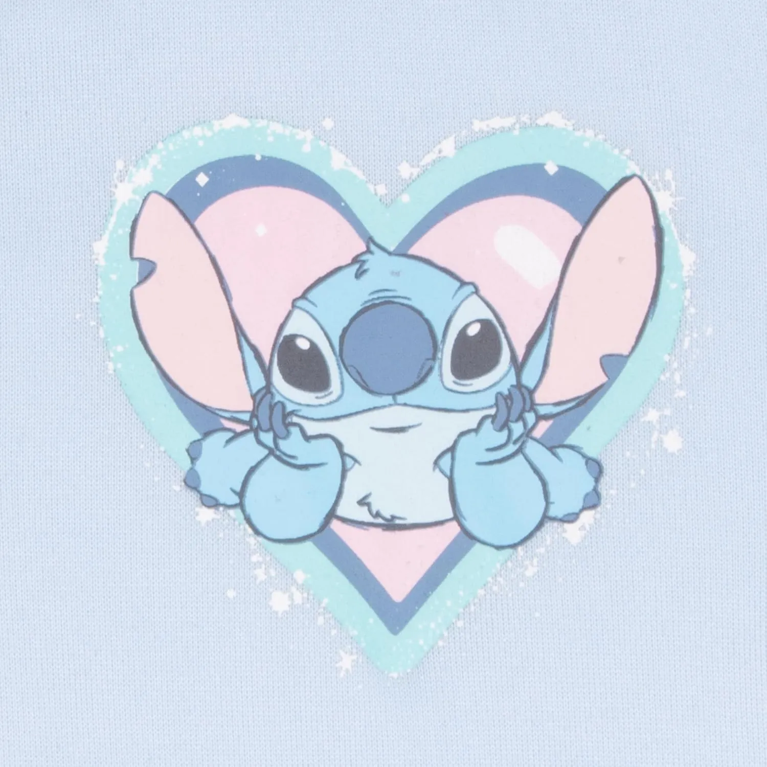 Disney Lilo & Stitch Girl's 2-Piece Fleece Set - Stitch Hooded Sweatshirt and Joggers Bundle for Kids