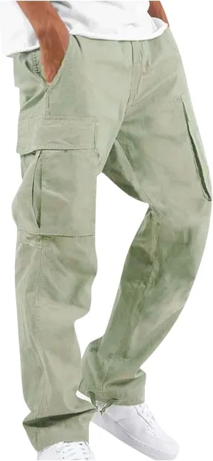 DuDubaby Men's Sports Casual Jogging Trousers Lightweight Hiking Work Pants Outdoor Pant