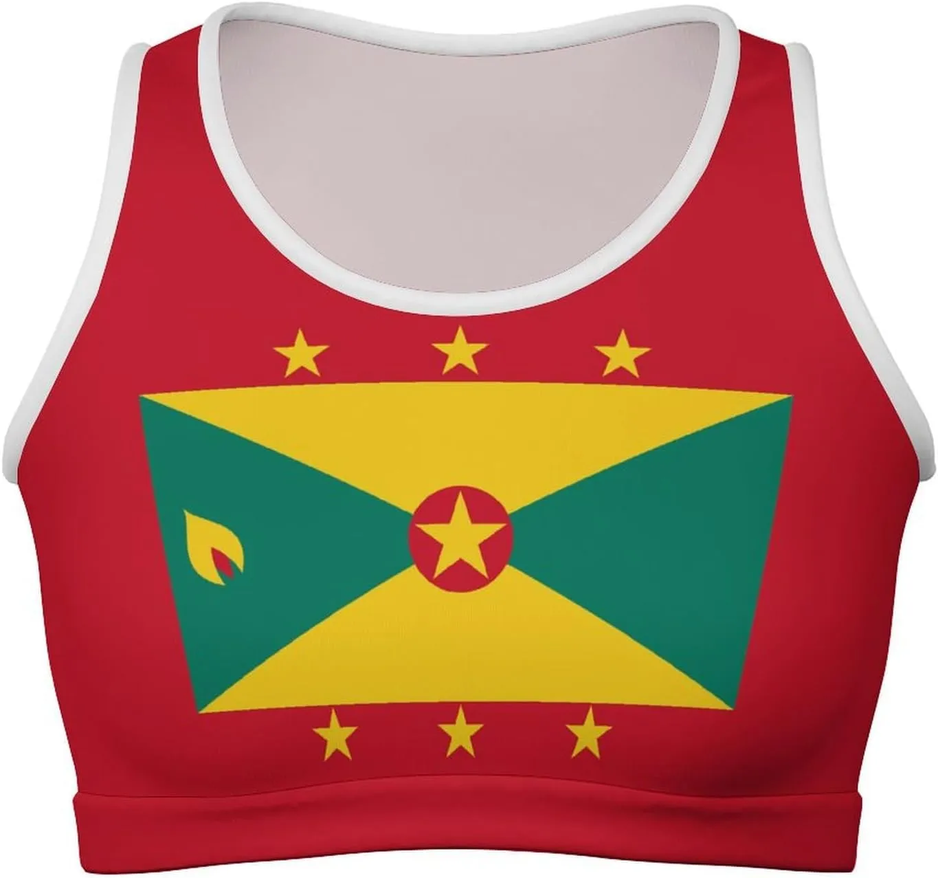 Ecuador Flag Basic Crop Tank Tops Sleeveless Soft Crop Top for Women