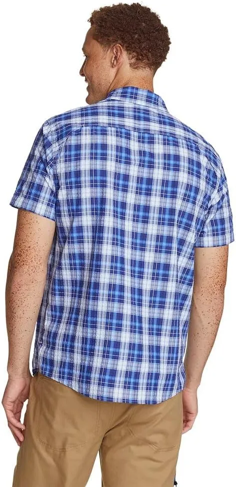 Eddie Bauer Men's Pack It Seersucker Short-Sleeve Shirt
