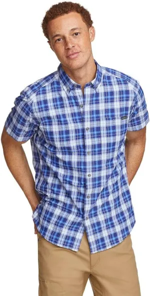 Eddie Bauer Men's Pack It Seersucker Short-Sleeve Shirt