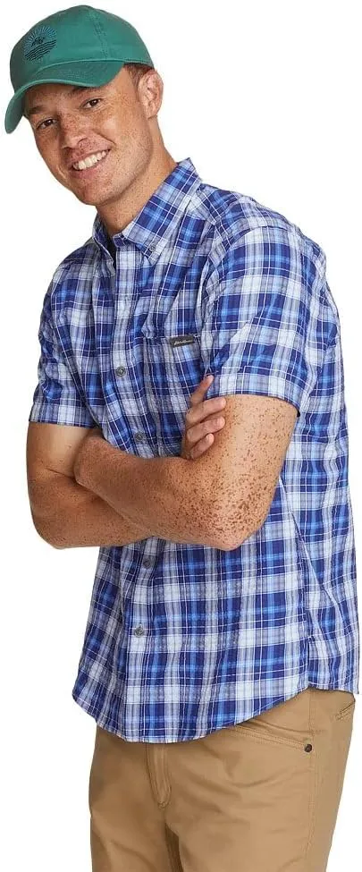 Eddie Bauer Men's Pack It Seersucker Short-Sleeve Shirt