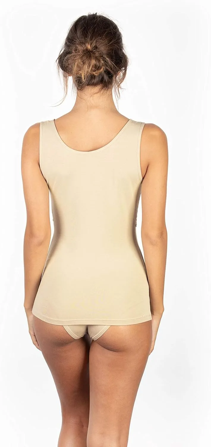 EGI  Luxury Modal Women's Lace-Trimmed Tank Top. Proudly Made in Italy.