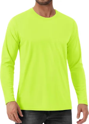 EKLENTSON Men's UPF 80  Sun Protection Shirts Long Sleeve Rash Gurad Quick Dry Swim Shirt Lightweight