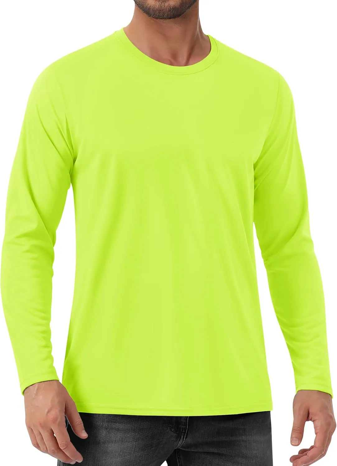 EKLENTSON Men's UPF 80  Sun Protection Shirts Long Sleeve Rash Gurad Quick Dry Swim Shirt Lightweight