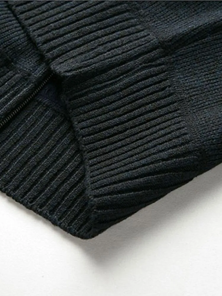 Eldrige | Geometric Print Zip Up Jumper