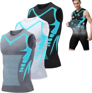 Evolv V-Boost Mens Ionic Shaping Compression Shirt  2025 Sleeveless Slim Fit Tank Top for a Toned Body