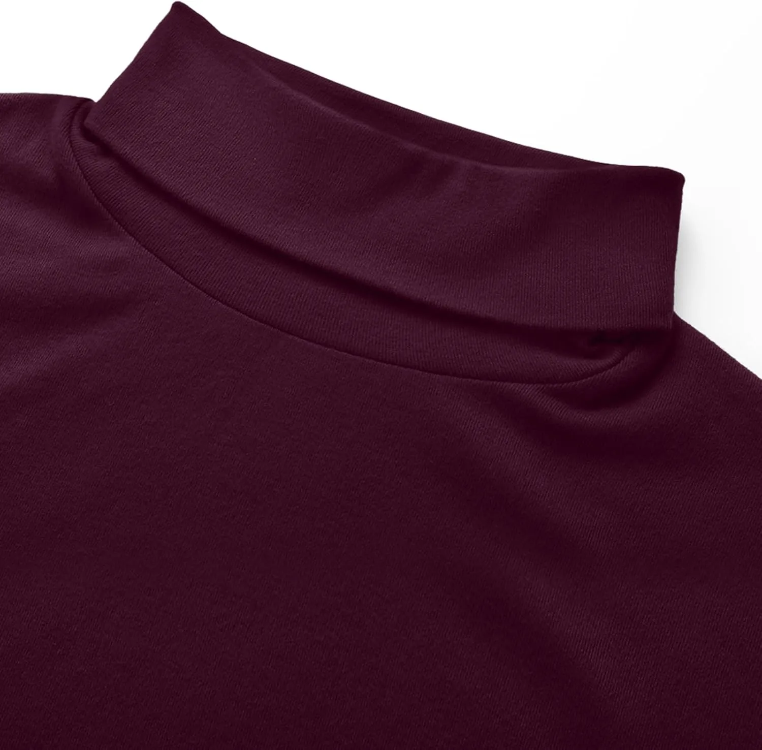 Ficerd 3 Pack Men's Big and Tall Turtleneck Shirts Cotton Long Sleeve Turtle Neck Tops Plus Size Loose Fit Basic Tee