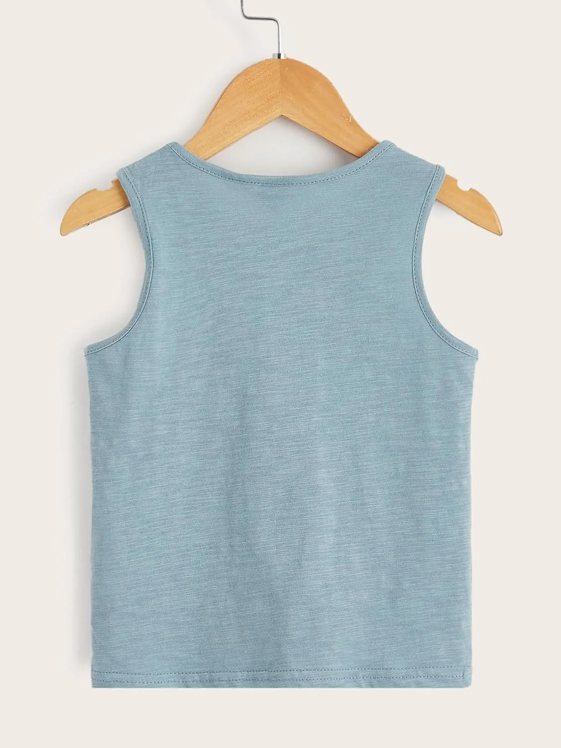Floerns Boy's 3 Pcs Sleeveless Crew Neck Pocket Casual Solid Tank Top