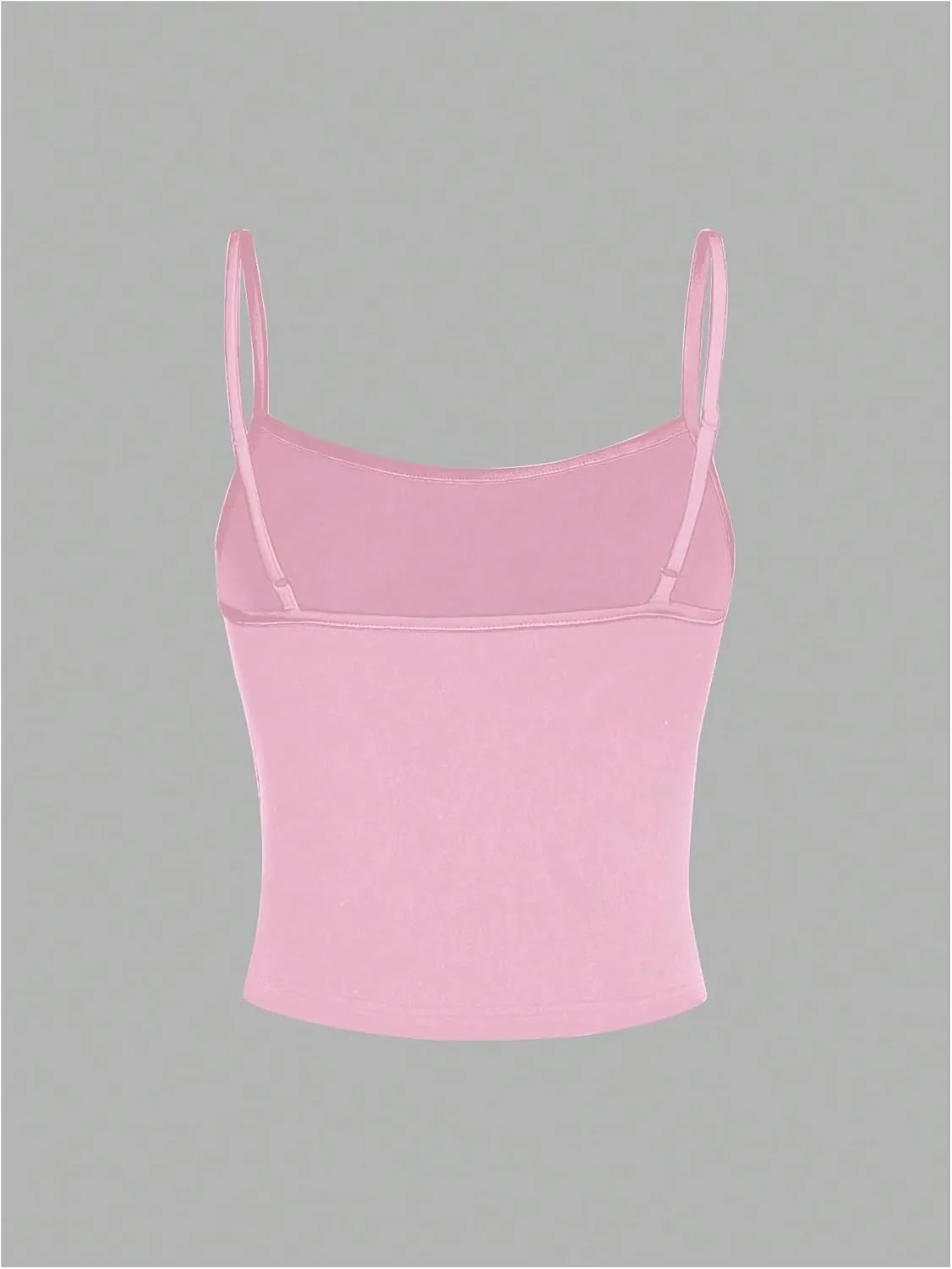 Floerns Women's Star Print Rib Knit Camisole Spaghetti Strap Y2k Crop Cami Top
