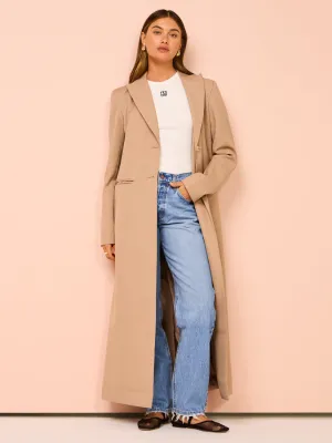 Friends with Frank The Margot Blazer Coat in Porcini