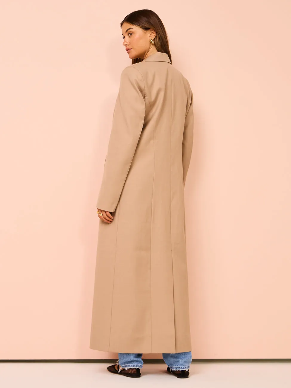 Friends with Frank The Margot Blazer Coat in Porcini