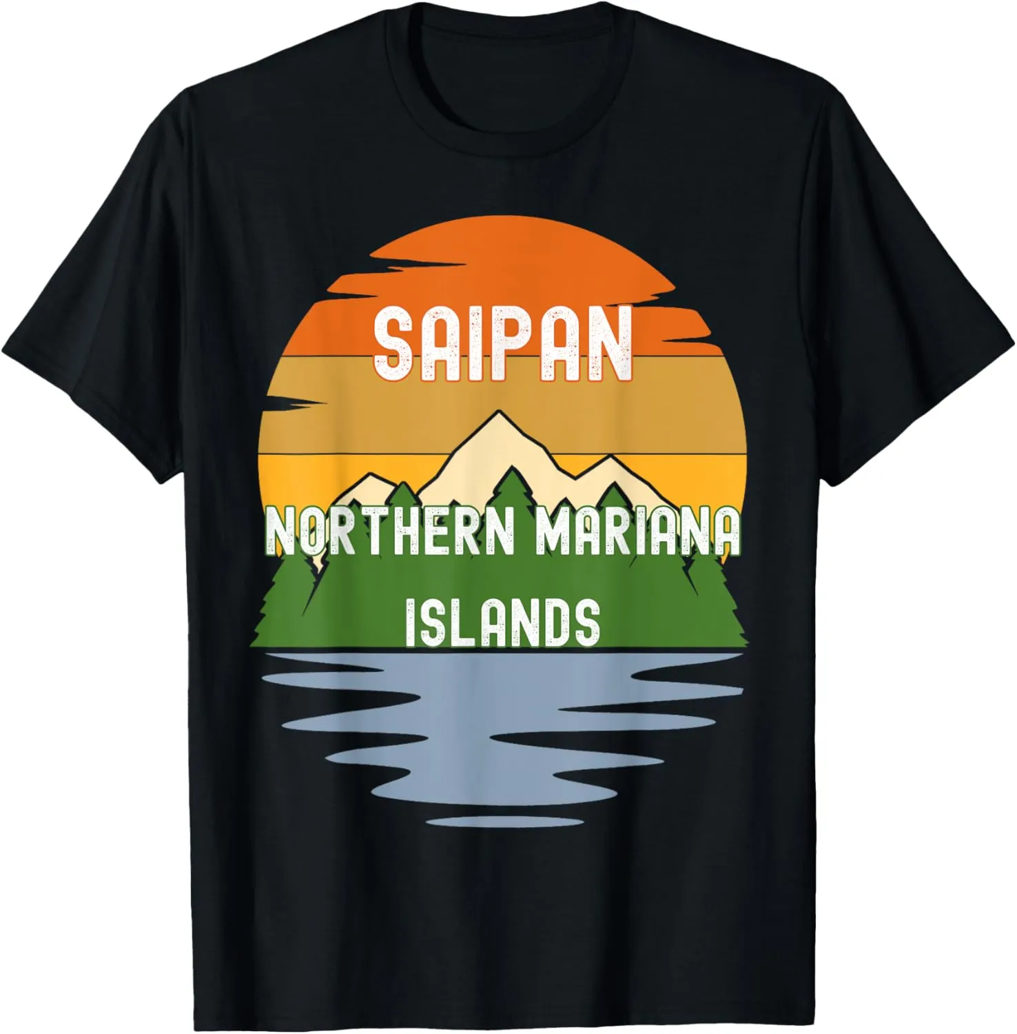 From Saipan Northern Mariana Islands Vintage Sunset T-Shirt