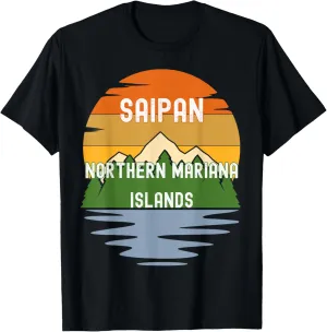 From Saipan Northern Mariana Islands Vintage Sunset T-Shirt